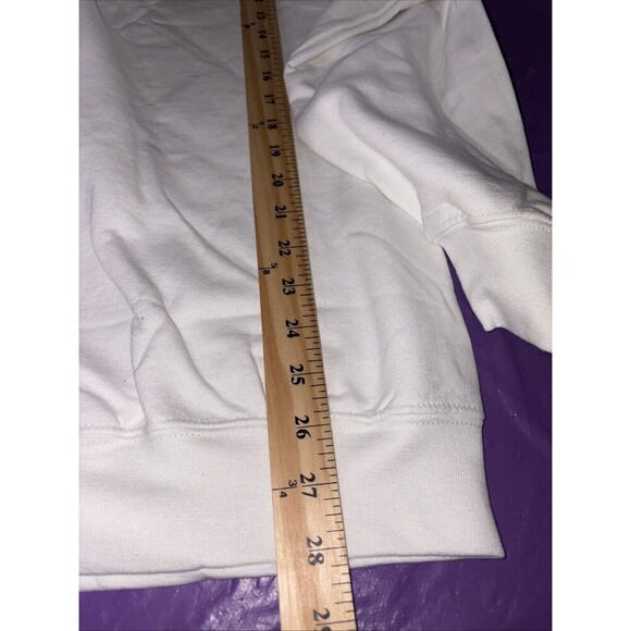 Gildan 18000 Heavy Blend Crewneck Sweatshirt Pullover Sizes Large White - Picture 7 of 7